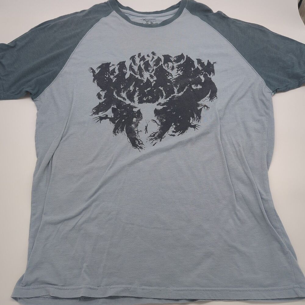 Harry Potter Patronus Silhouette T-shirt Size XL Deer Blue Gray Tee